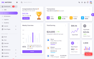 Materio Admin Template